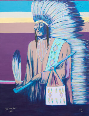 Chief Rocky Bear, Sioux, lived in the 19th Century, primarily in what are now the Dakota states.