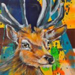 Deer cheeky - wild - unique