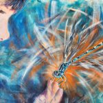 Power animal dragonfly Acrylic on canvas 60x50 cm