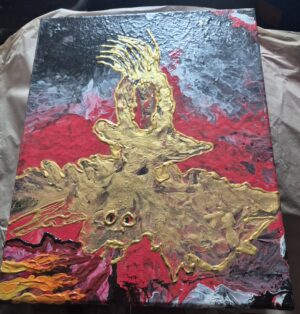Dragon in Chaos, 16 x 20 inches/ 40.6 x50.8 CM