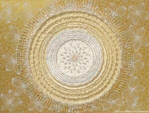 ZLATÁ KVĚTINOVÁ MANDALA